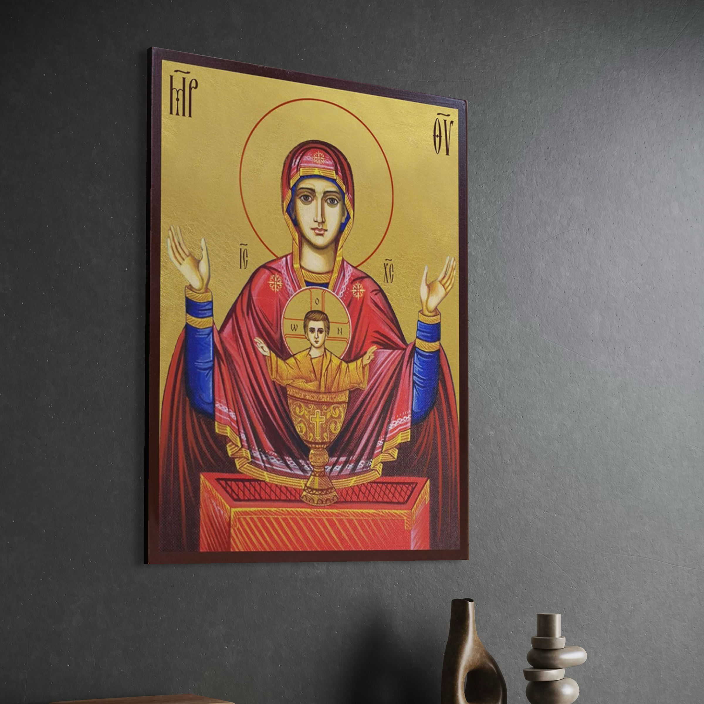 Tablou canvas decorativ cu tablou canvas cu icoana maicii domnului
